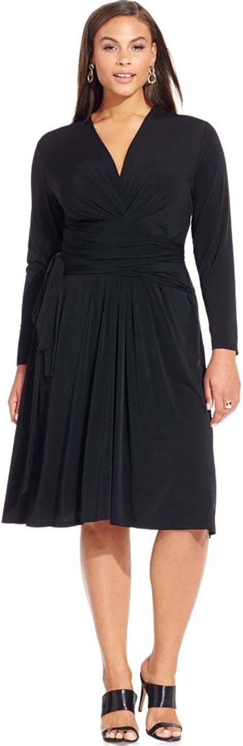 michael kors wrap dress|michael kors black pleated dress.